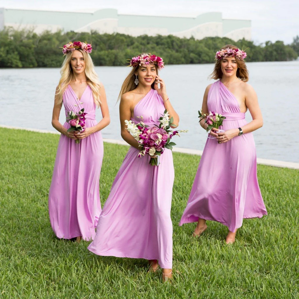 Garden-Inspired Dusty Lavender Dress