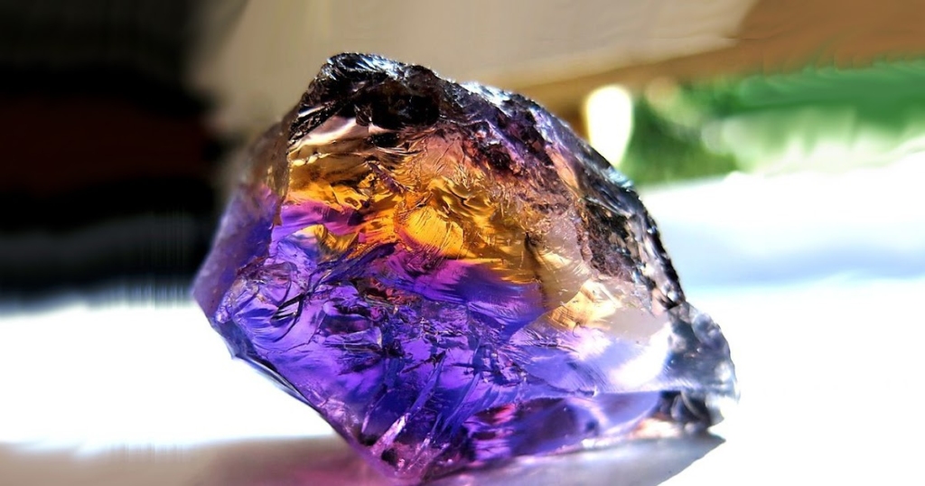 Ametrine Mix of Purple and Yellow