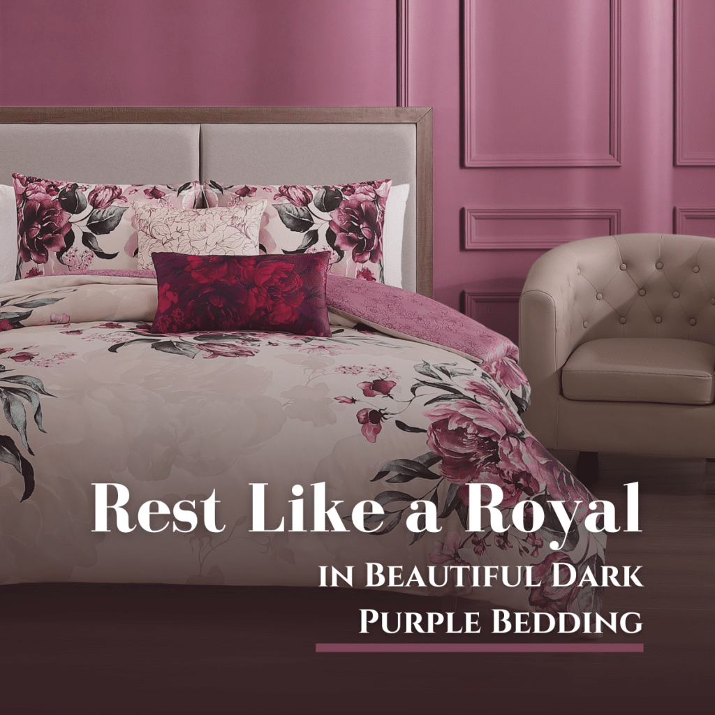 Rest Like a Royal in Beautiful Dark Purple Bedding